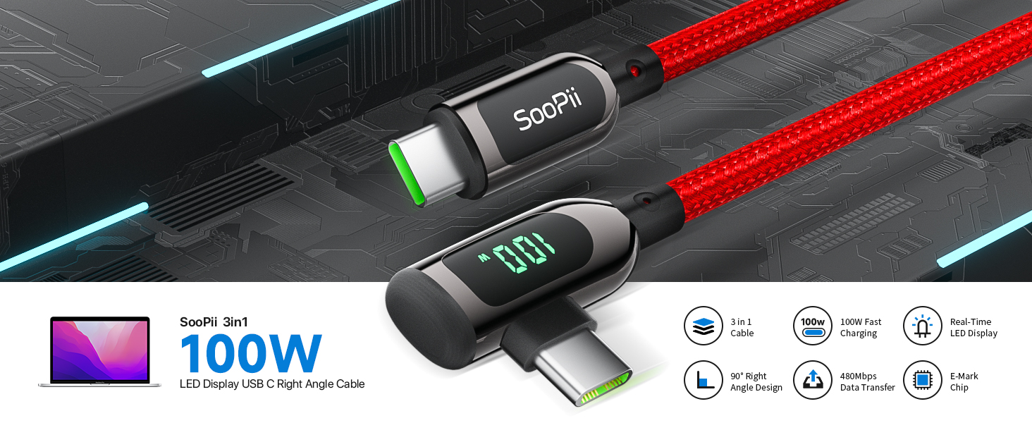 100W USB-C to USB-C