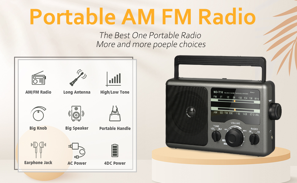 am fm radio T16