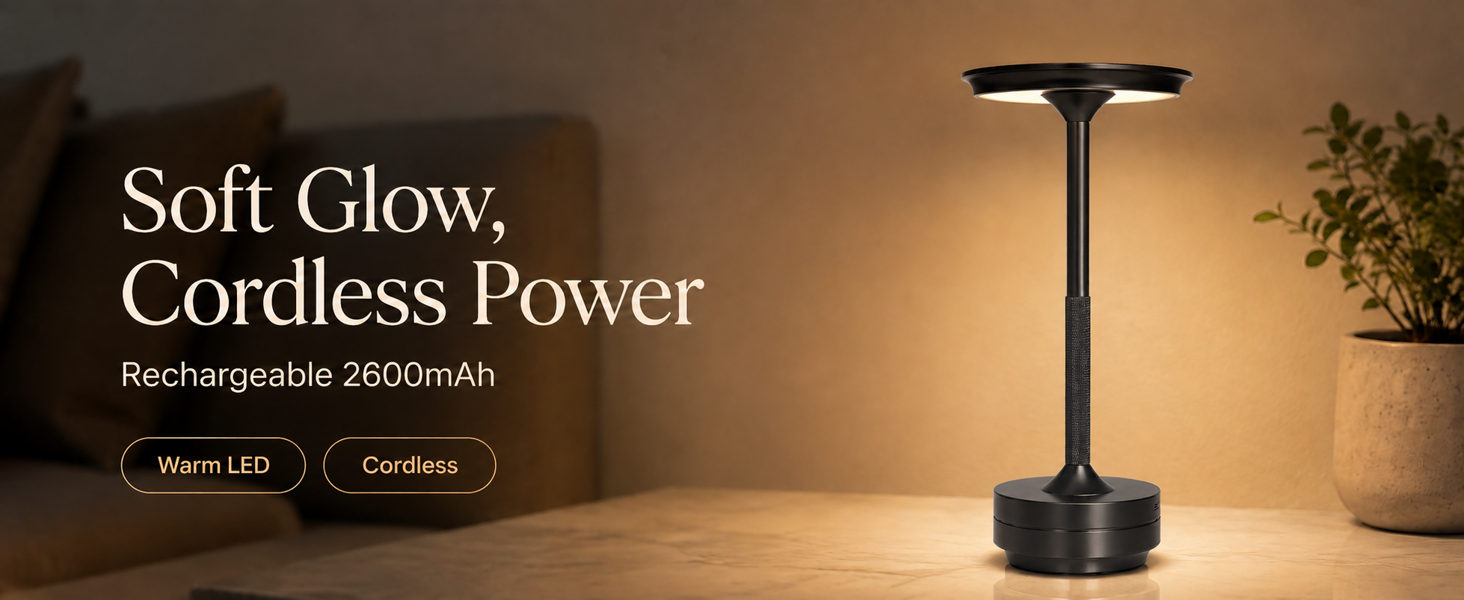 Mollislux Cordless LED Table Lamp