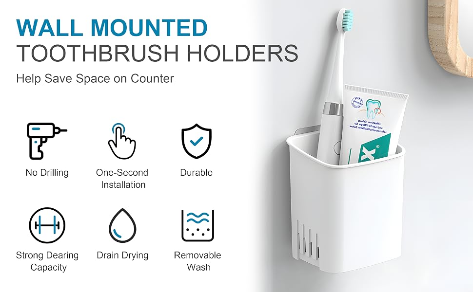 toothbrush holders for bathrooms