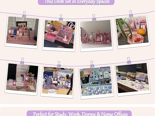 Purple Desk Accessories