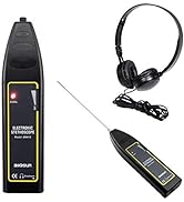 allsun Automotive Electronic Stethoscope Mechanic Ultrasonic Air Leak Detector Car Noise Finder D...