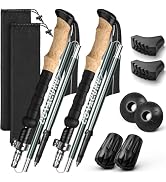 COVACURE Hiking Poles - Aluminum Alloy 7075 Trekking Poles Collapsible with Telescopic,Lightweigh...