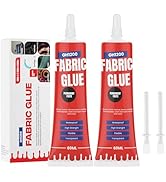 60 ML Fabric Glue Permanent Craft Liquid Stitch Fabric Glue for Patches, Denim, Cotton, Fabric, L...
