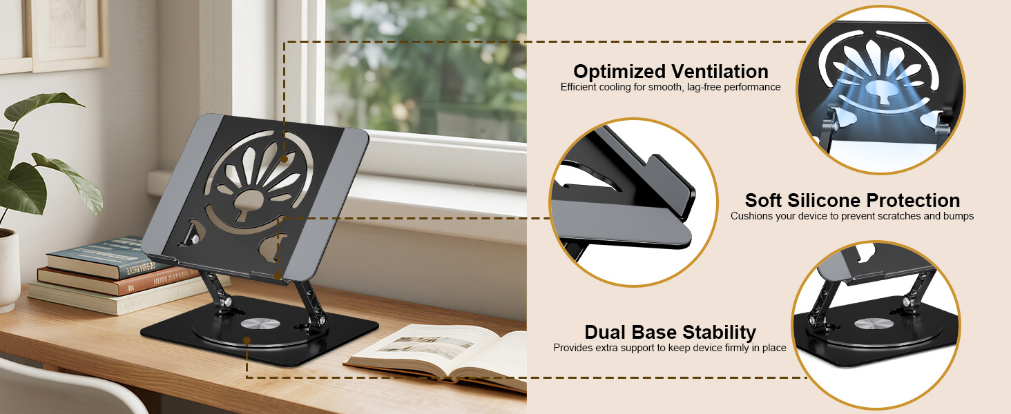 laptop stand for desk portable notebook stand ergonomic laptop riser office desk accessories