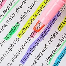 chisel tip highlighter