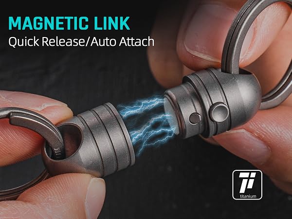 magnetic quick release keychain
