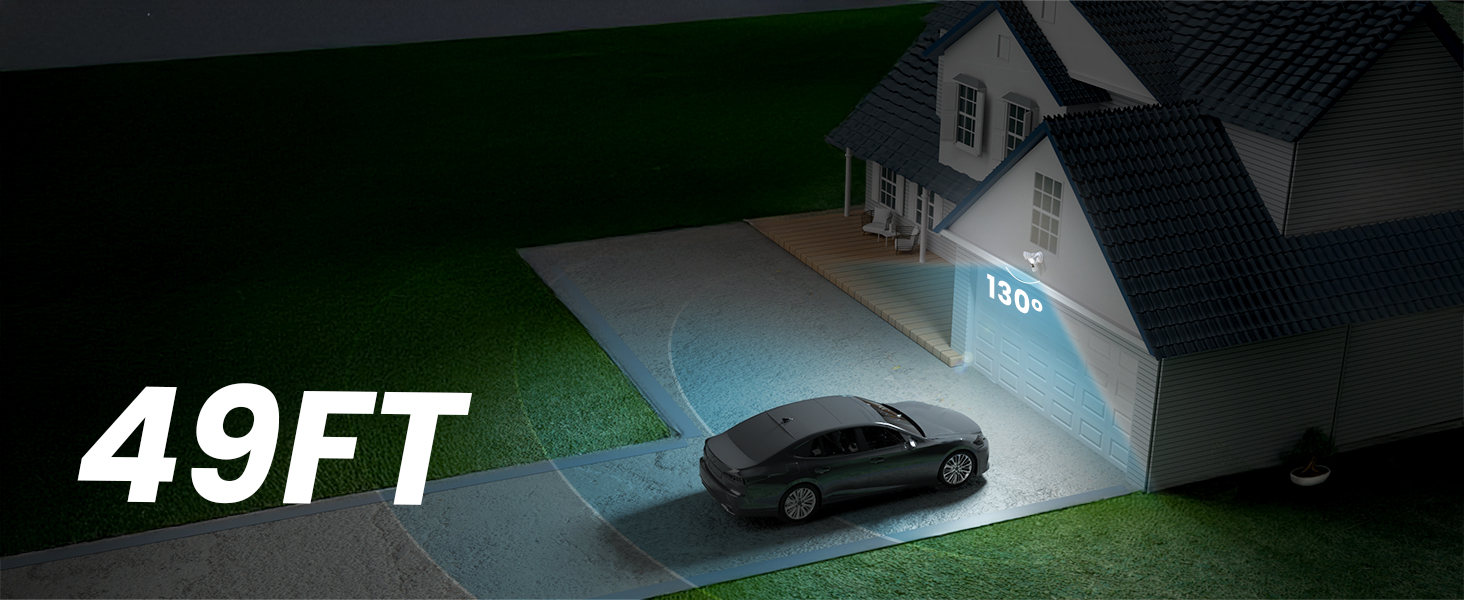 motion sensor camera outdoor lights warning