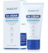 OUKEYA SA Cream for Body & Face, Dry and Rough Skin, 5 Ceramides, Hyaluronic Acid, Salicylic & La...