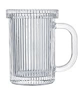 glass coffee mug with lid