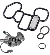 MOXRUQ 3 PCS Head Gasket Oil Filter Adapter Gasket Kit, 15825-P8A-A01 36172-P8A-A01 91319-PR3-000...