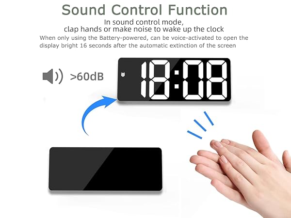 6.7" Digital Alarm Clock for Bederoom