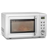 ARLIME Retro Microwave 0.7Cu.ft, 700 Watt Countertop Microwave with 5 Micro Power Defrost & Auto ...