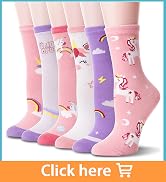 Unicorn Socks Gifts for Girls kids Cute Animal Fun Crew Fashion Funny Novelty Soft Cotton Socks 6...