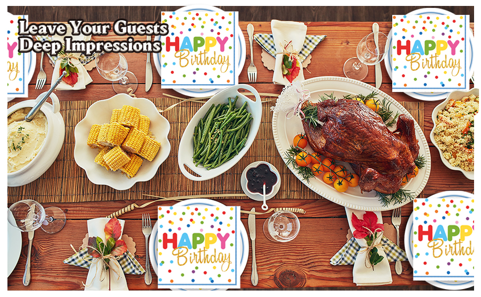 Birthday Plates and Napkins