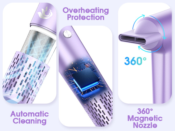 High Speed Hair Dryer, High-Speed Brushless Motor Fast Drying Blow Dryer, 57dB Low Noise Hair Dryer