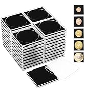 ENPOINT 40pcs Silver Dollar Coin Holders for Collectors - Clear Coin Capsules with 5 Sizes (20/25...