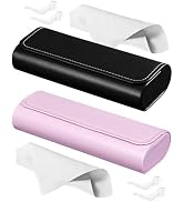RayLove Glasses Case Hard Shell (2Pack), Travel Sunglasses Case, Leather Hard Eyeglass Case for W...