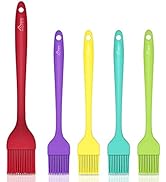 HOTEC Silicone Heat Resistant Marinading Meat Grill Basting Pastry Brush for Oil Butter Sauce Sau...