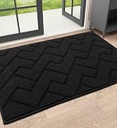 black indoor door mat