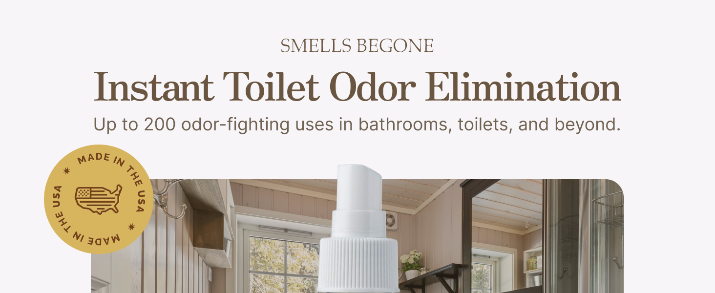 instant toilet odor elimination with 200 uses