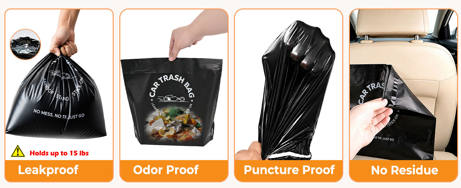 disposable car trash bags