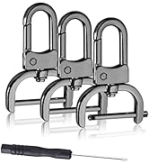 6 Pack 1 Inch Detachable Snap Hook Swivel Clasp, Metal Lobster Claw Clips Clasp with Screwdriver ...