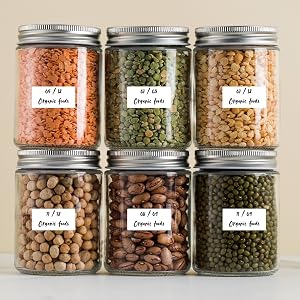 white labels stickers pantry labels for containers freezer labels food labels for containers