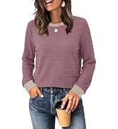 WIHOLL Womens Tops Long Sleeve Shirts Fall Clothing Winter Outfits 2026 | Crewneck Cozy and Warm ...