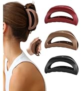 3 Pcs Silicone Hair Clips Flexible Claw Clips for Women Cloud Clip Soft Bendable Hair Claw Clip (...