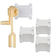 BEADNOVA Embroidery Floss Bobbins 150pcs Embroidery Thread Holder with Winder Thread Bobbins for ...