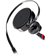 15W Mag-Safe Car Mount Charger Air Vent Magnetic Car Phone Holder, iPhone Wireless Car Charger Bu...