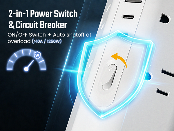 overload protection outlet strip
