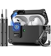 Pohgelan Compatible with AirPods Pro 2nd/1st Generation Case Cover,with Cleaner kit,Automatic Sna...