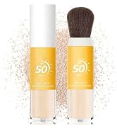 Mineral Sunscreen Setting Powder, SPF 50 Sunscreen Powder for Face & Scalp, Translucent Mineral P...