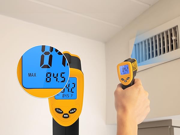 Scan to measure the maximum temperature of a larger area.