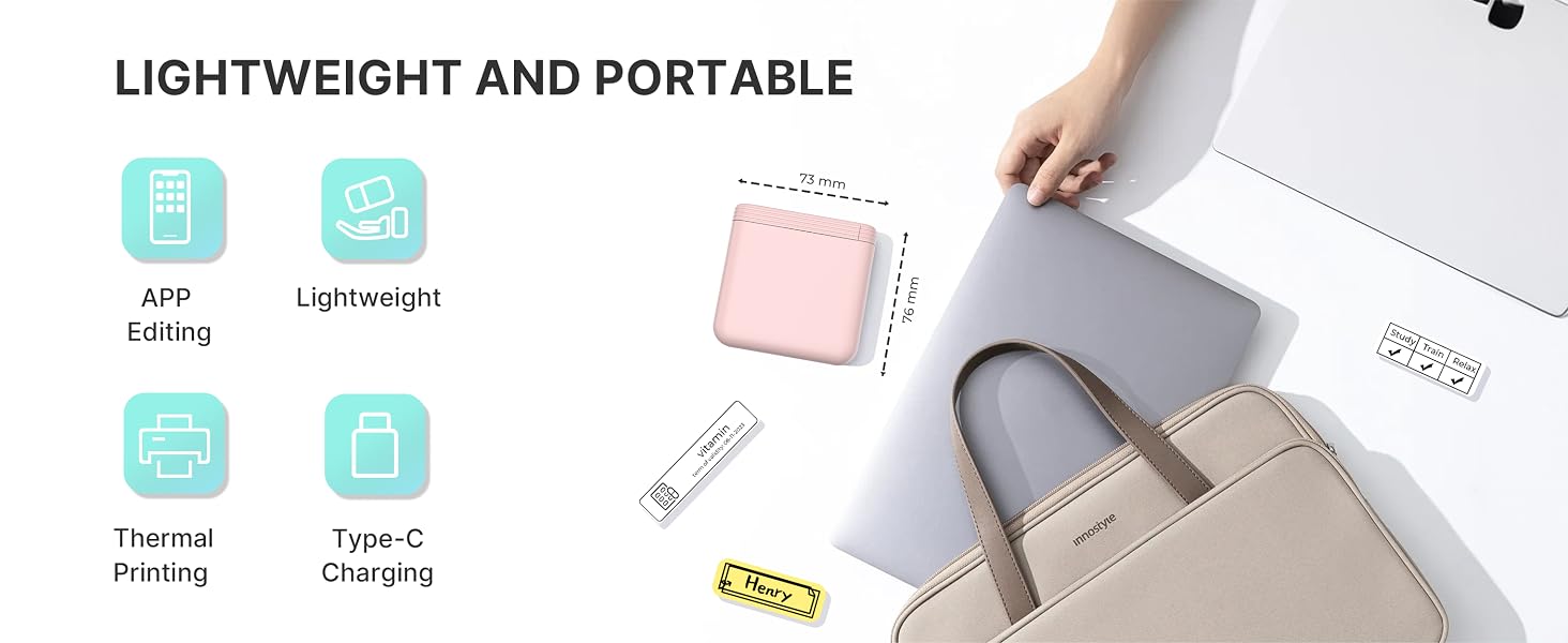 Lightweigh and portable label maker
