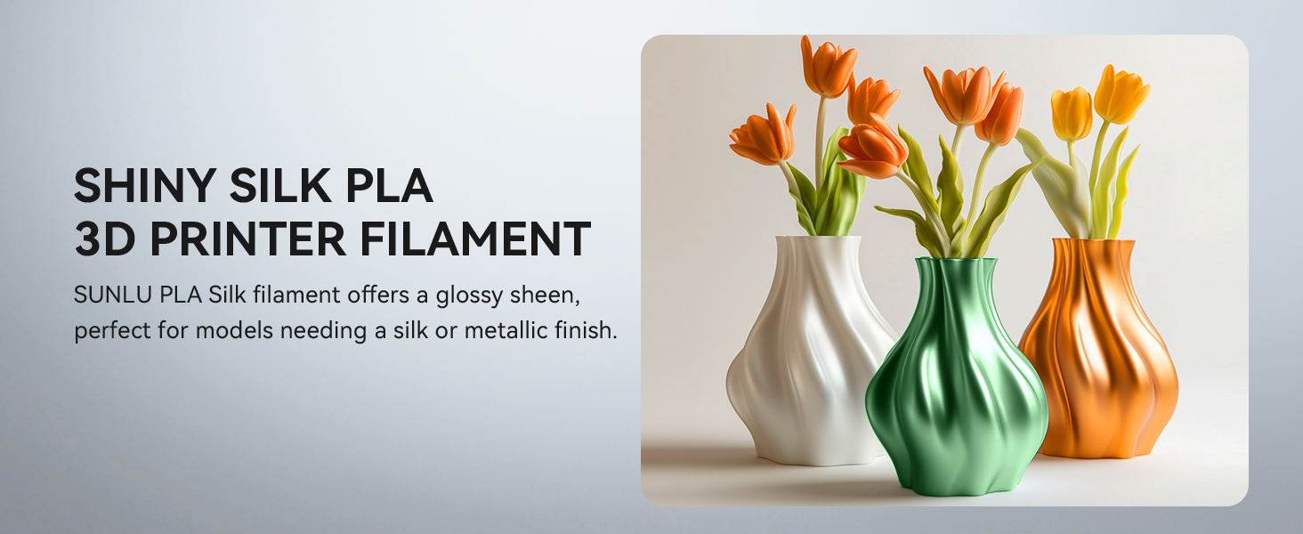 SUNLU SILK PLA 3D Printer Filament 1.75mm