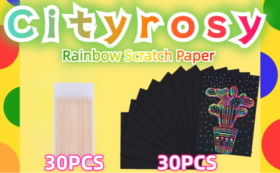 Scratch Art Paper Rainbow