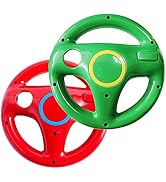 DOYO Steering Wheel for Wii Controller, 2 pcs Racing Wheel Compatible with Mario Kart, Game Contr...