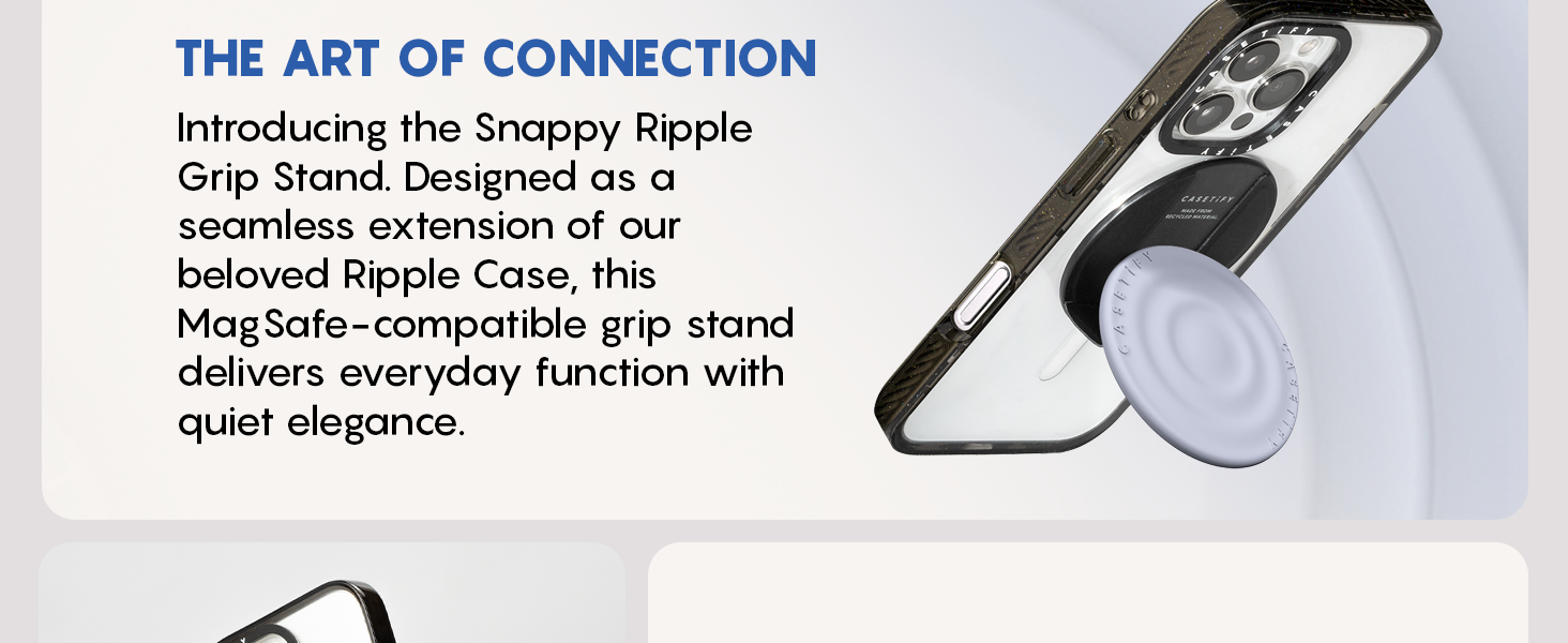 CASETiFY Snappy Ripple Grip Stand Compatible with Magsafe