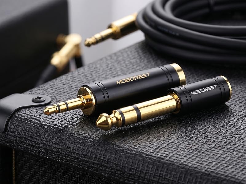 3.5mm to 1/4'' Stereo Audio Adapter, 3.5mm to 1/4'' (6.35mm) Headphone Adapter