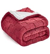 IVAPUPU Ultra Soft Throw Blanket - Checkered Fluffy Blanket for Couch, Flannel Fleece Throw Blank...