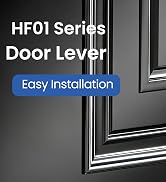 Veise Door Handles Interior, Privacy Door Levers Lock Keyless for Bedroom, Bathroom