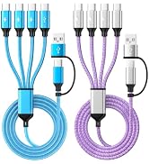 Travel Essentials, USB C Splitter Multi Charging Cable, USB C Charging Cord | 4 in 2 Multi Chargi...