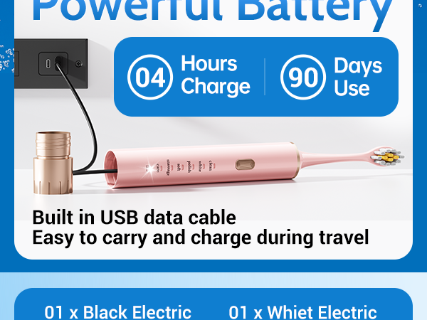 2 Pack Electric Toothbrush