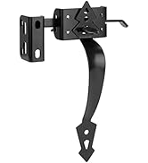 Thumb Gate Latch for Wooden Fence, Self Closing Gate Fence Latch with Decorative Handle, Heavy Du...