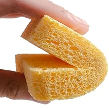 Compressed Cellulose Sponges Non-Scratch Natural Sponge Cleaning Scrub Sponge kitchen Cut-Outs DIY