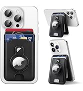 Magnetic Wallet for iPhone magsafe with Airtag, Phone Card Holder for iPhone 16e/15/14/13 Plus Pr...