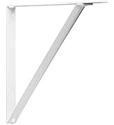 Knape & Vogt John Sterling RP-0048-19WT Heavy Duty Shelf Bracket, White, 19-Inch